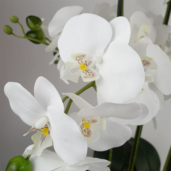 Orchid White - Marble Effect  Ceramic Planter