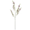 Pack of 6 x 100cm Artificial Foliage Stem with Small Flowers - Purple - Premium Quality