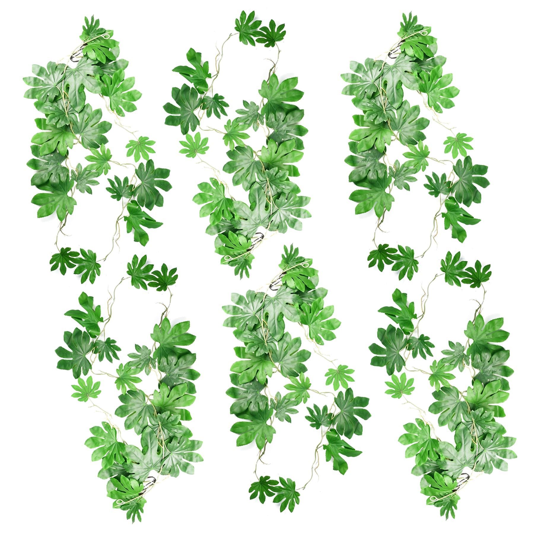 6 x 110cm Artificial Hanging Trailing Aralia Plant - Premium Quality
