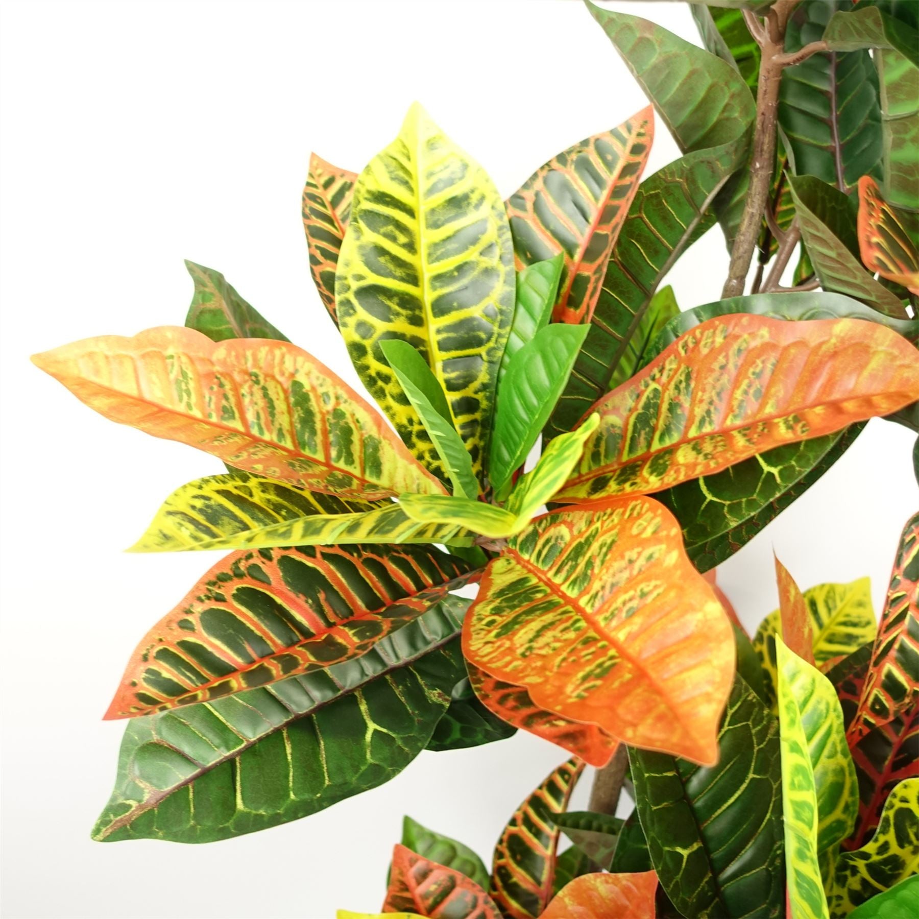 Artificial Tree Orange Yellow Codiaeum Tropical Large Botanik