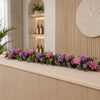 155cm Artificial Pink and Purple Flower Garland
