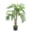 Artificial Palm Tree Silver Planter 120cm Luxury Premium