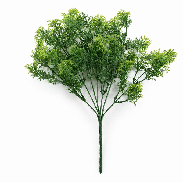 Pack of 6 x 32cm Artificial Fern Foliage Spray Stem – Faux Green Decorative Fillers