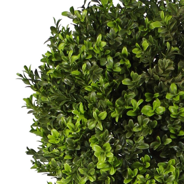 Artificial Boxwood Buxus Ball Topiary Tree 120cm 4ft Real Wood Trunk Realistic Botanik