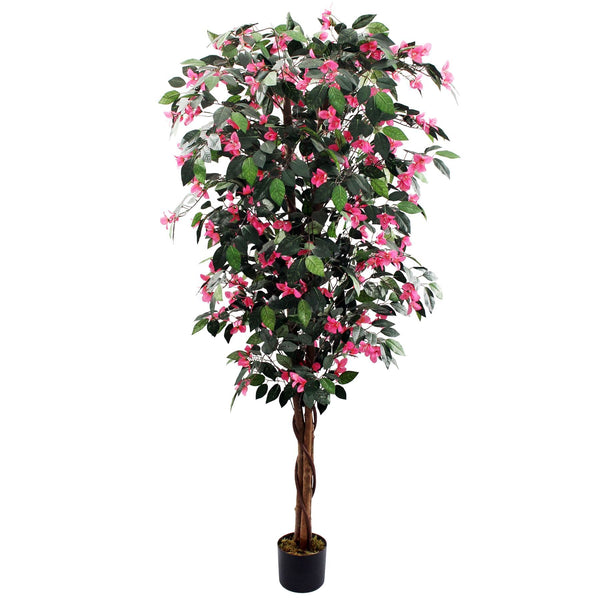 180cm Giant Artificial Pink Flowering Bougainvillea Tree - Premium Quality
