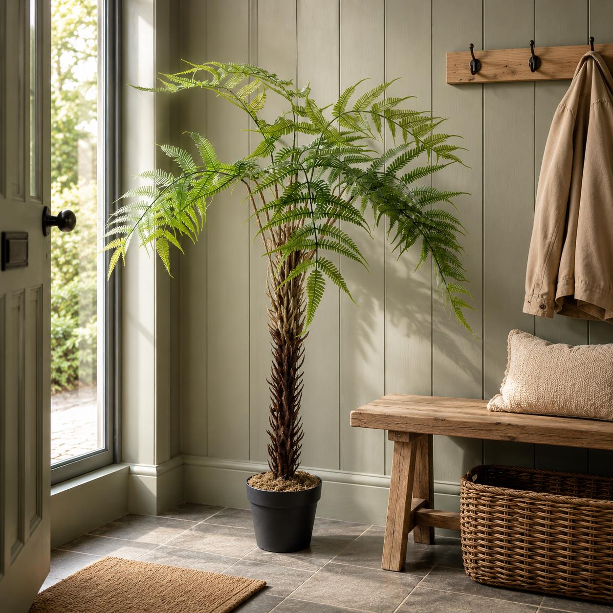 Artificial Large Fern Plant pot