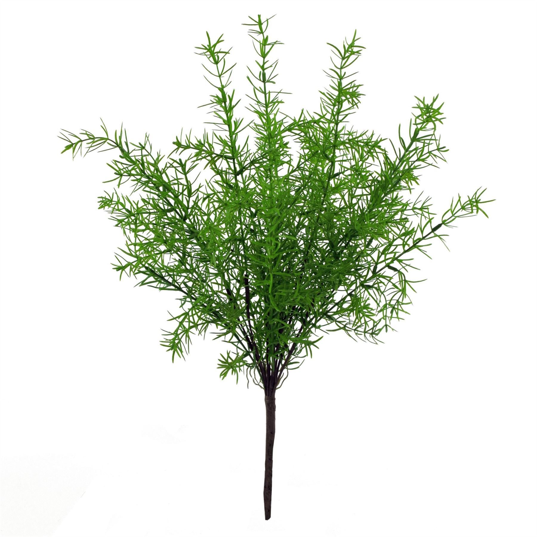 6 x 45cm Artificial Asparagus Fern Plant - Premium Quality