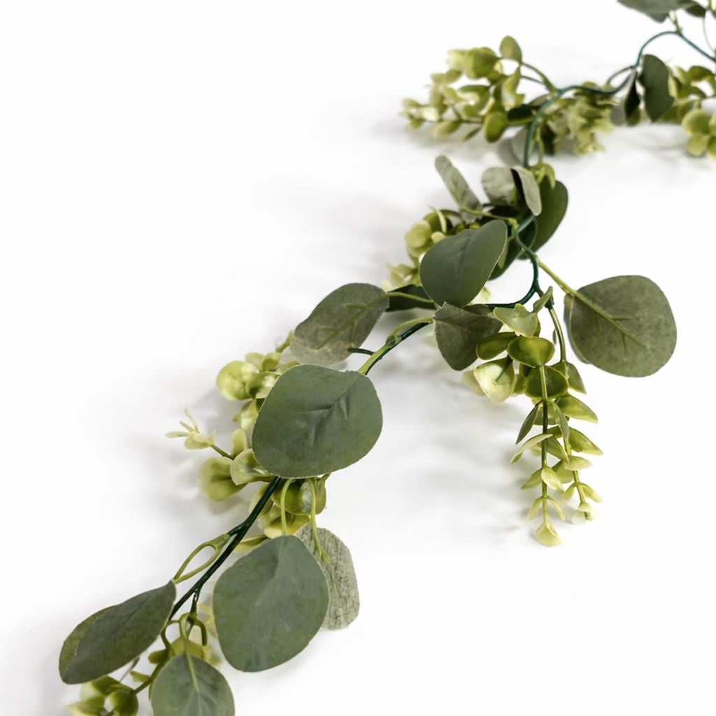 Pack of 6 x 160cm Artificial Eucalyptus Style Garland Trailing Hanging Plant Faux Greenery Vine - Premium Quality