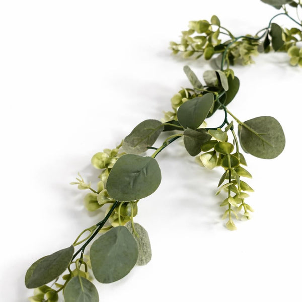 Pack of 6 x 160cm Artificial Eucalyptus Style Garland Trailing Hanging Plant Faux Greenery Vine - Premium Quality