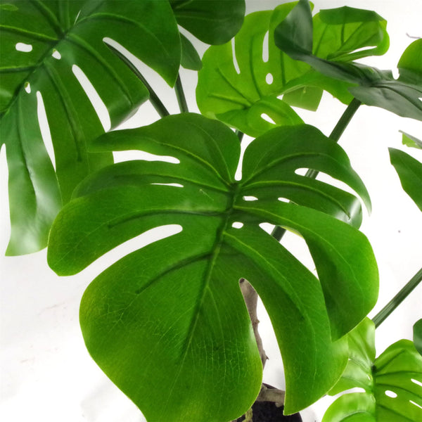 Artificial Monstera Plant Twisted Cheese Plant 70cm Leaf Design UK Realistic Botanik