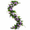 185cm Artificial Lilac and Purple Flower Garland