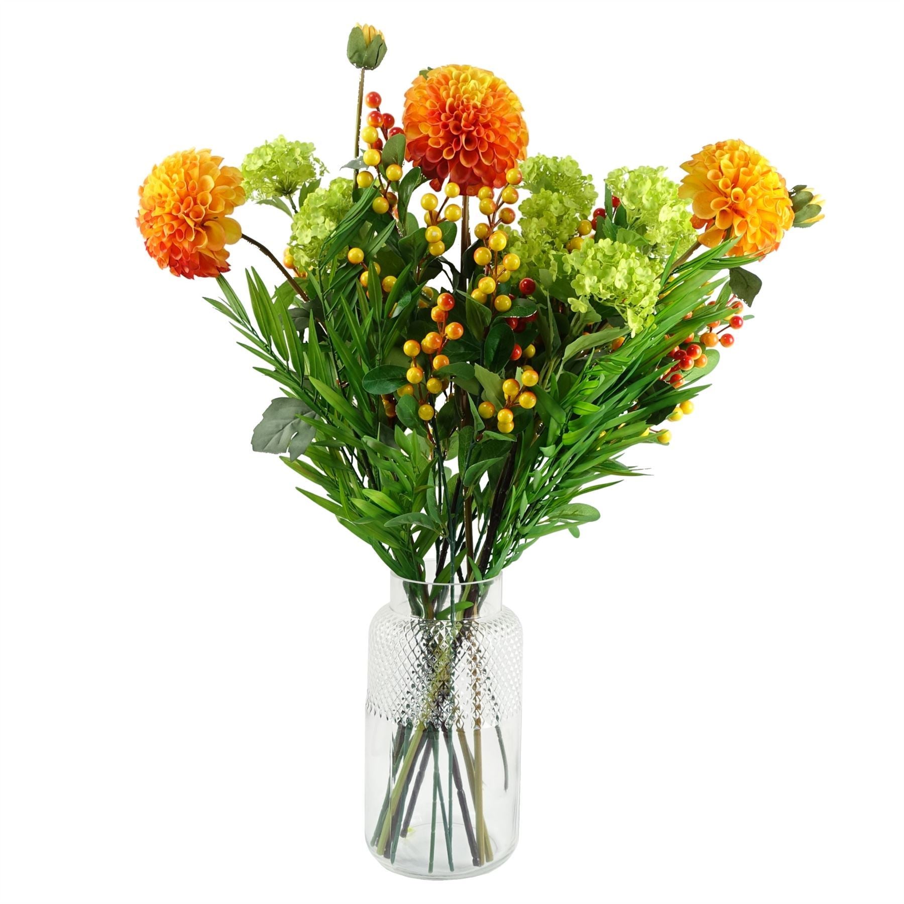 Pack of 6 x 70cm Artificial Viburnum Spray - Premium Quality