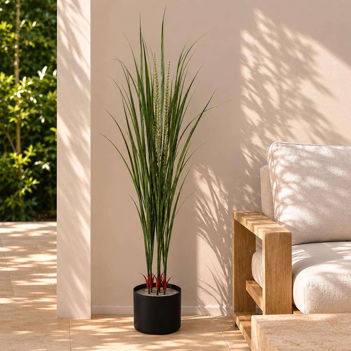 Leaf Design 90cm UV Resistant Artificial Grass Plant