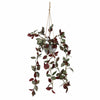 70cm Artificial Purple Tradescantia Zebrina Hanging Plant in Grey Pot