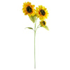 Leaf 100cm Yellow Artificial Sunflower Arrangement Glass Vase