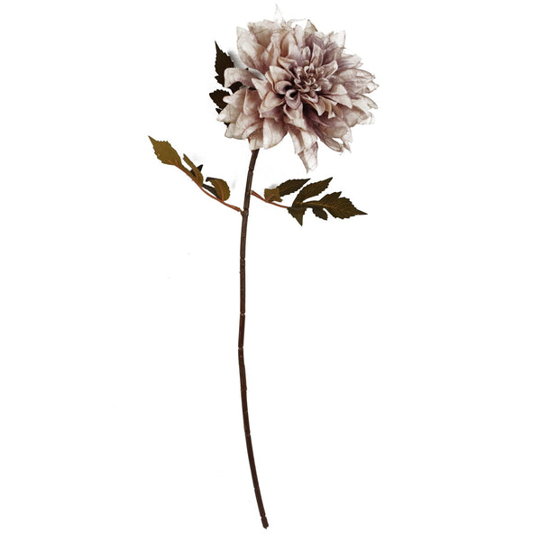 Pack of 6 x 55cm Dahlia Flower Stem - Dusty Pink - Premium Quality