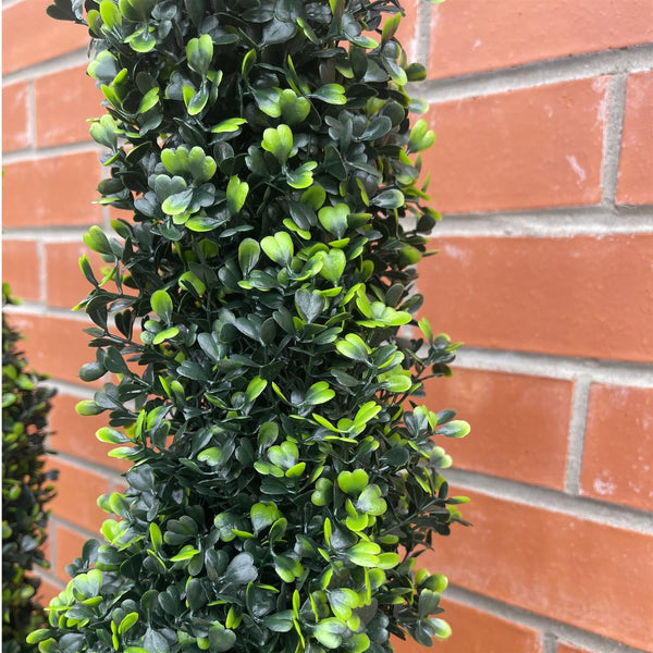 120cm Artificial Natural Boxwood Spiral Topiary - Premium Quality
