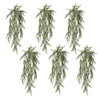 Pack of 6 x Hanging UV and Fire Resistant Artificial Spider Fern Plant 78cm
