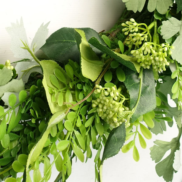 50cm Artificial Wreath Ferns Leaf