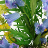 Pack of 6 x 100cm Trumpet Artificial Flower Stem Blue