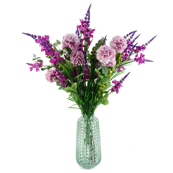 Pack of 6 x 80cm Dark Pink Larkspur Artifical Stem - Premium Quality