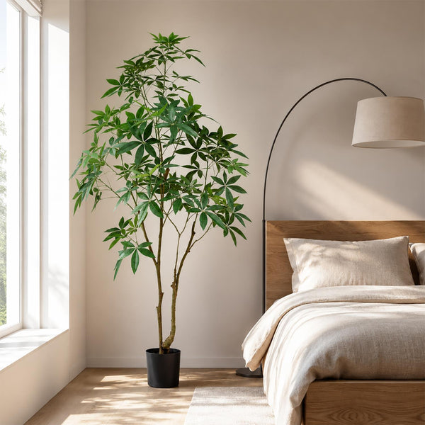 210cm Artificial Money Tree Pachira Realistic Faux Tree