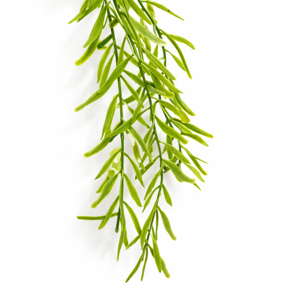 100cm Artificial Trailing Rhipsalis Style Hanging Plant - Light Green Tips
