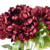 Pack of 6 x 75cm Extra Large Reflex Chrysanthemum - Red - Premium Quality