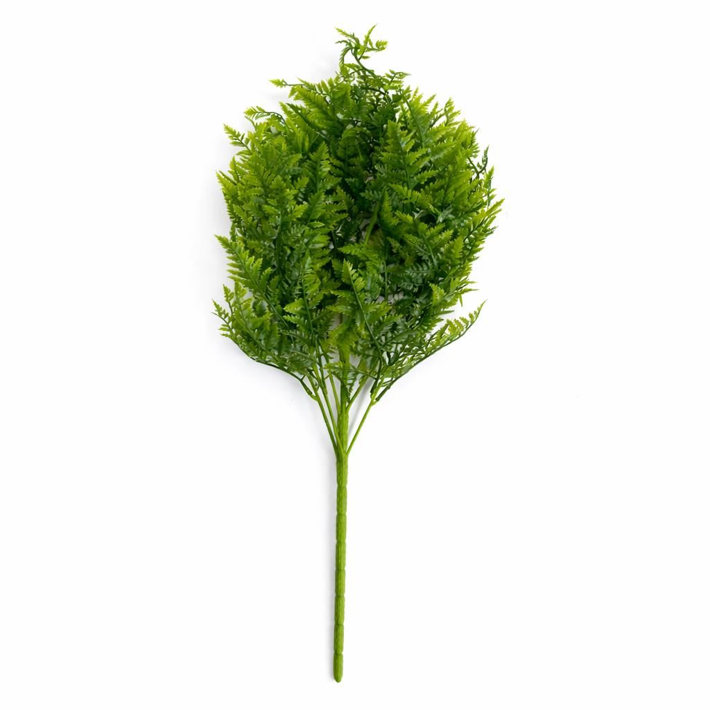 Pack of 6 x 75cm Artificial Fern Foliage Bush Stem