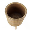 Rattan Effect Composite Planter with Stand