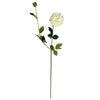 Pack of 6 x 75cm Artificial Dahlia PomPom Flower Stem Cream - Premium Quality