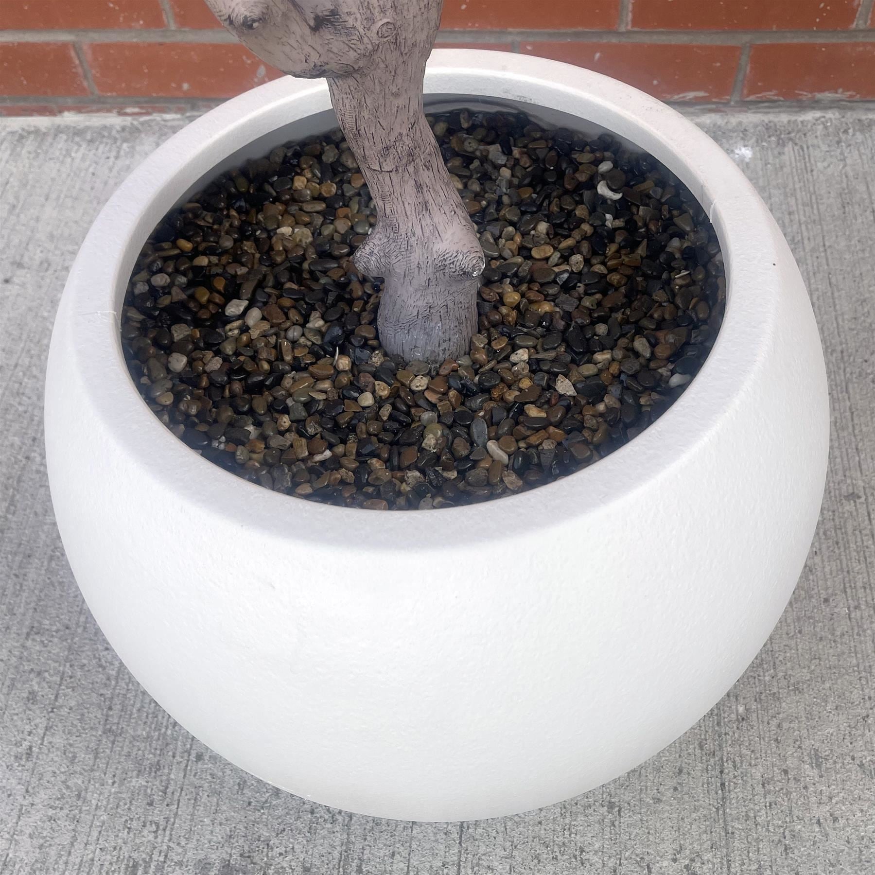 200cm XXL Artificial Olive Tree with Decorative Planter - Premium Quality