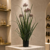 95cm Artificial Grass Plant Potted with Flower Detail