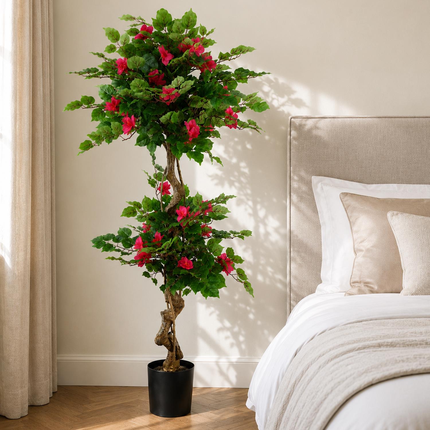 Pink Artificial Silk Tree Blossom Bougainvillea Japanese Tree