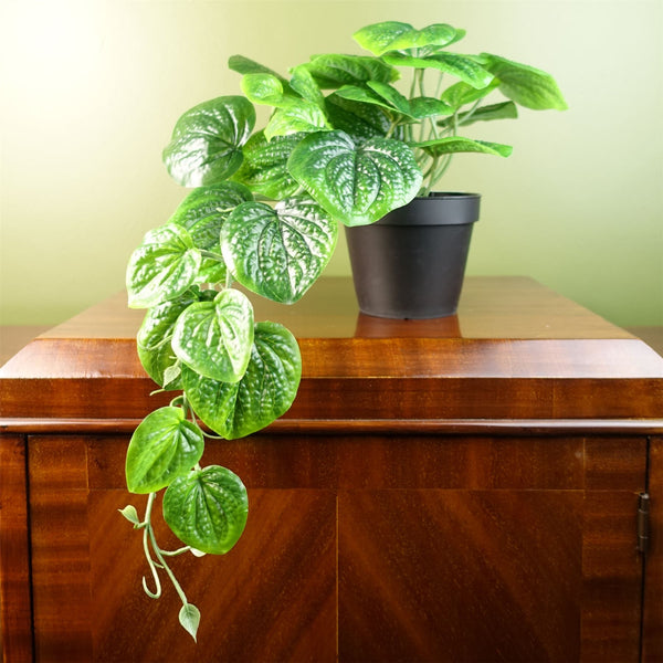 Artificial Trailing Green Potted Pothos Plant Botanik