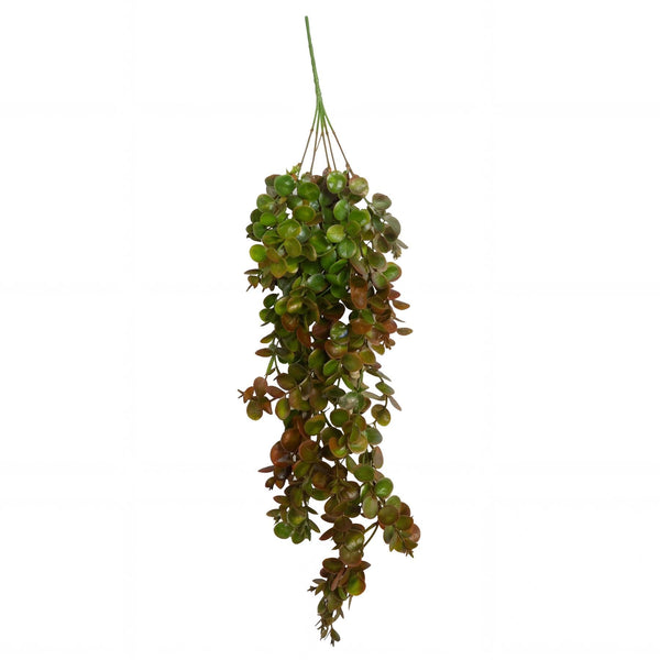 75cm Artificial Trailing Round Botanik Hanging Foliage Plant - Autumn Green & Bronze - Premium Quality