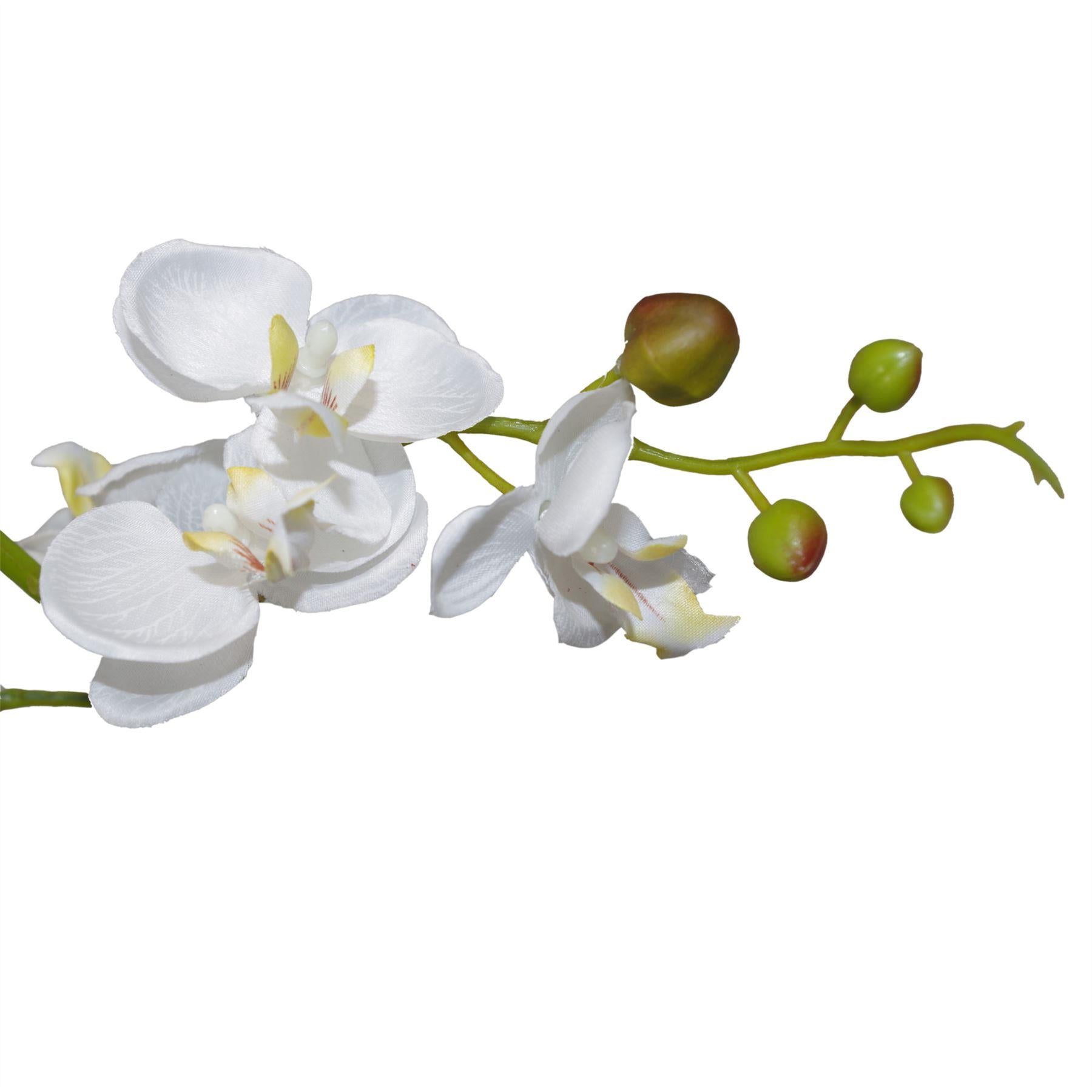 Artificial Orchid Flower in Pot 60cm White