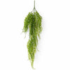Pack of 6 x 100cm Artificial Trailing Green Botanik Hanging Fern Plant with Wired Top Stems - Premium Quality