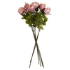 Pack of 6 x 70cm Artificial Light Pink Rose - Premium Quality