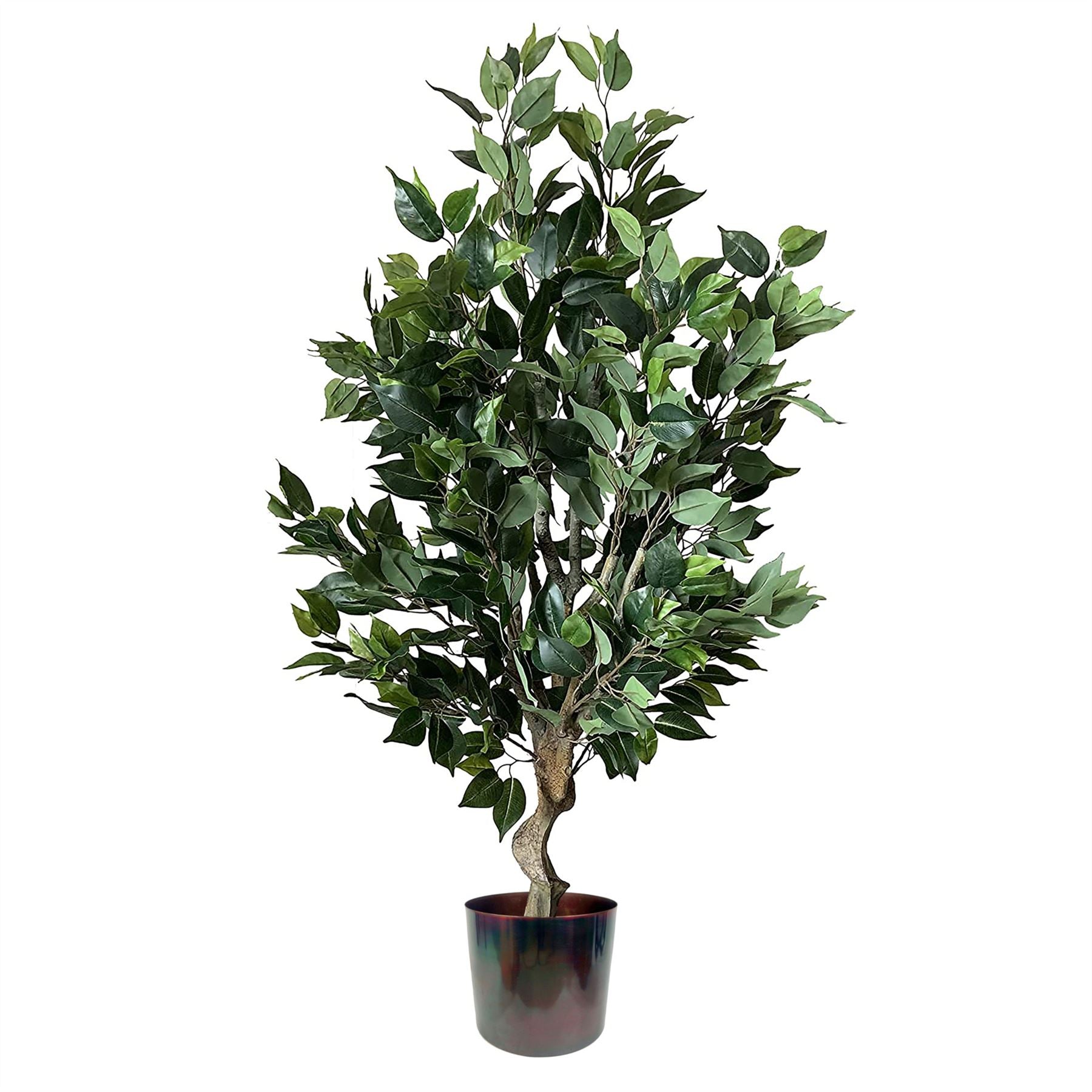 100cm Premium Artificial Ficus Twist Tree Planter