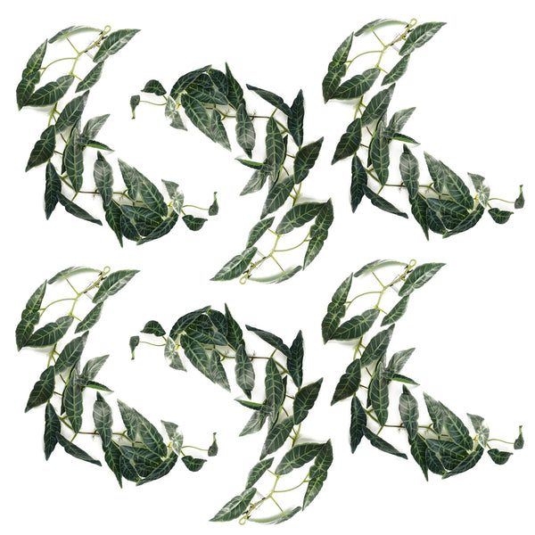 Leaf Artificial Hanging Plant Leaf Plant Pack x 6