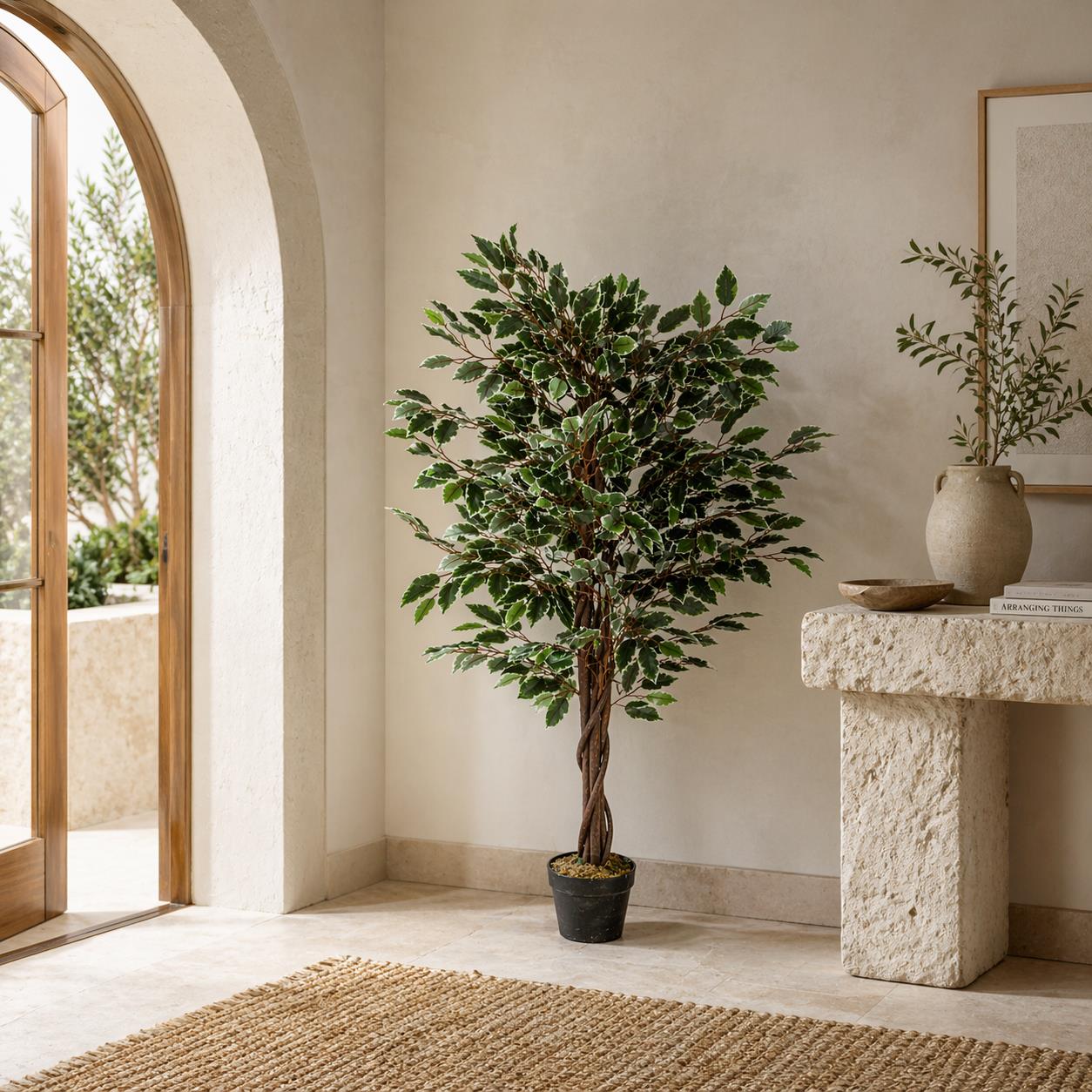 130cm Leaf Realistic Artificial Ficus Tree / Plant