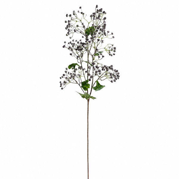 Pack of 6 x 86cm Artificial Blue Daphne Berry Sprays