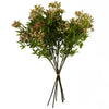 Pack of 6 x 55cm Artificial Foliage Stem with Pink Berries - Premium Quality