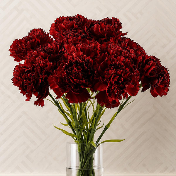 Pack of 6 x 57cm Red Carnation Artificial Flowers