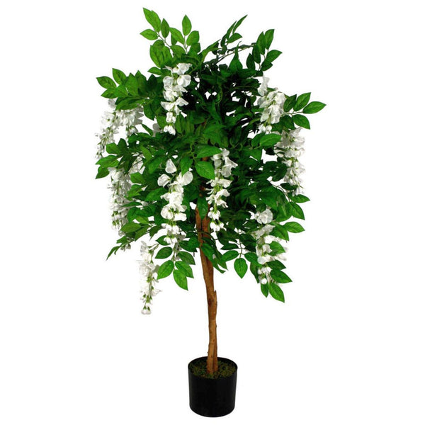 Artificial Wisteria Tree White 130cm Trunk