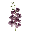 Pack of 6 x 100cm Artificial Phalaenopsis Orchid Purple Stem - 42 Flowers - Premium Quality
