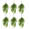 Pack of 6 x Hanging UV and Fire Resistant Artificial Green Pothos Plant 85cm - Premium Quality