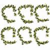 Pack of 6 x 160cm Artificial Eucalyptus Style Garland Trailing Hanging Plant Faux Greenery Vine