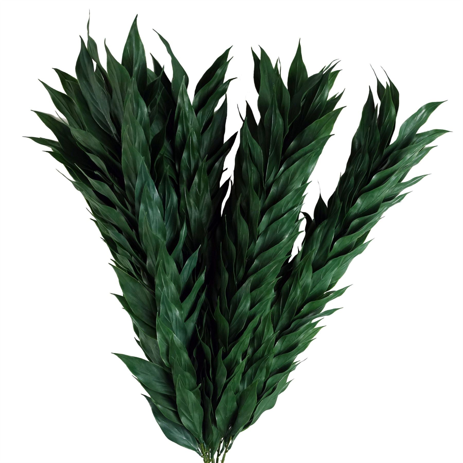 Pack of 6 x 100cm Artificial Plastic Decorative Leaf Spray